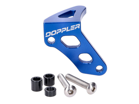 clutch lever stop Doppler aluminum blue for Minarelli AM6 DOPPLER MOTOVEIKALS 21