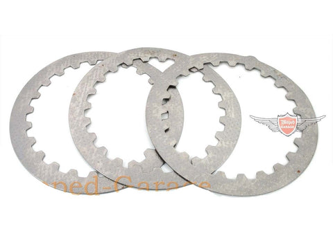 Clutch plates Steel plates 3 pieces for Yamaha DT, RD 50 M, MX, FS 1 DIVERSE / IMPORT MOTOVEIKALS 21