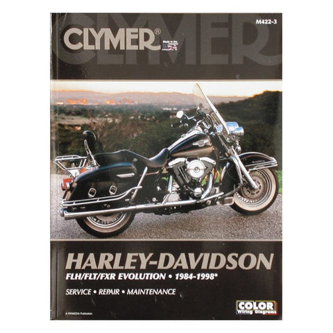 Clymer service manual 84-98 FLT, FXR. CLYMER MOTOVEIKALS 21