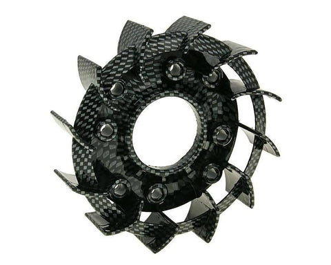 cooling fan Naraku Racing carbon-look for Kymco, Baotian, GY6 50, 139QMB NARAKU MOTOVEIKALS 21