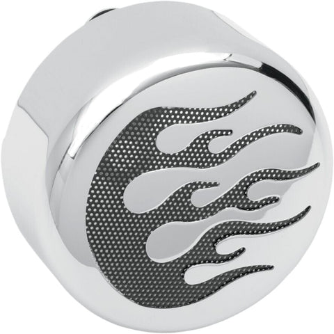 Cover Horn Chr/Blk Flame DRAG SPECIALTIES DRAG SPECIALTIES MOTOVEIKALS 21