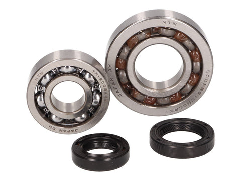 crankshaft bearing set for Aprilia Scarabeo, Piaggio Liberty, Zip, Vespa ET4 50 4T (1st series, 25mm bearing seat) CIF MOTOVEIKALS 21