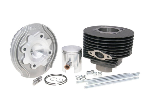 cylinder kit Polini cast iron racing 130cc 57mm for Vespa 125 ETS, PK, Primavera 2T, Primavera ET3 2T, XL POLINI MOTOVEIKALS 21