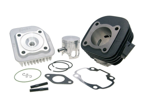 Cylinder kit Polini cast iron sport 70cc 10mm slanted for Minarelli horizontal AC 25km/h vehicles POLINI MOTOVEIKALS 21