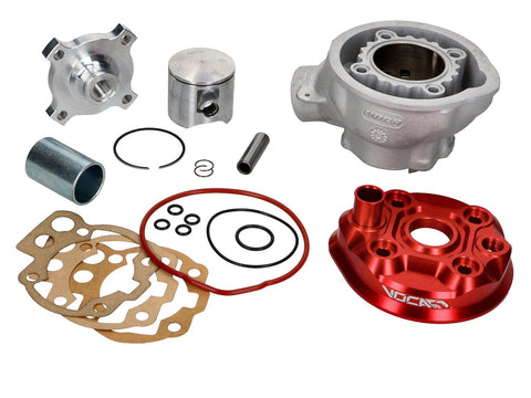 Cylinder kit Voca Bestia calotte red 80cc d.50mm for Minarelli AM6 VOCA RACING MOTOVEIKALS 21