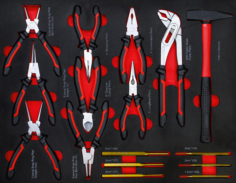 Darbnīcas ratiņi / 6 atvilktnes / ar sānu skapīti / ar 158 instrumentiem BGS TECHNIC MOTOVEIKALS 21