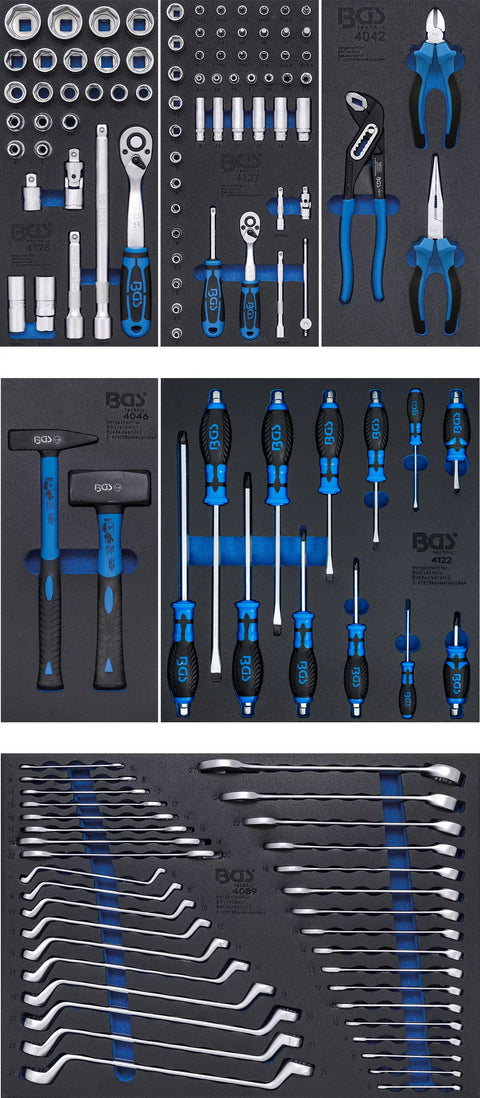 Darbnīcas ratiņi / 7 atvilktnes / ar 129 instrumentiem BGS TECHNIC MOTOVEIKALS 21
