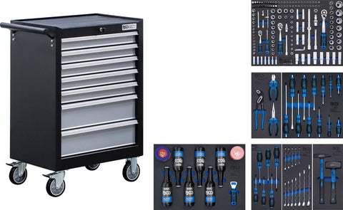 Darbnīcas ratiņi / 7 atvilktnes / ar 227 instrumentiem BGS TECHNIC MOTOVEIKALS 21
