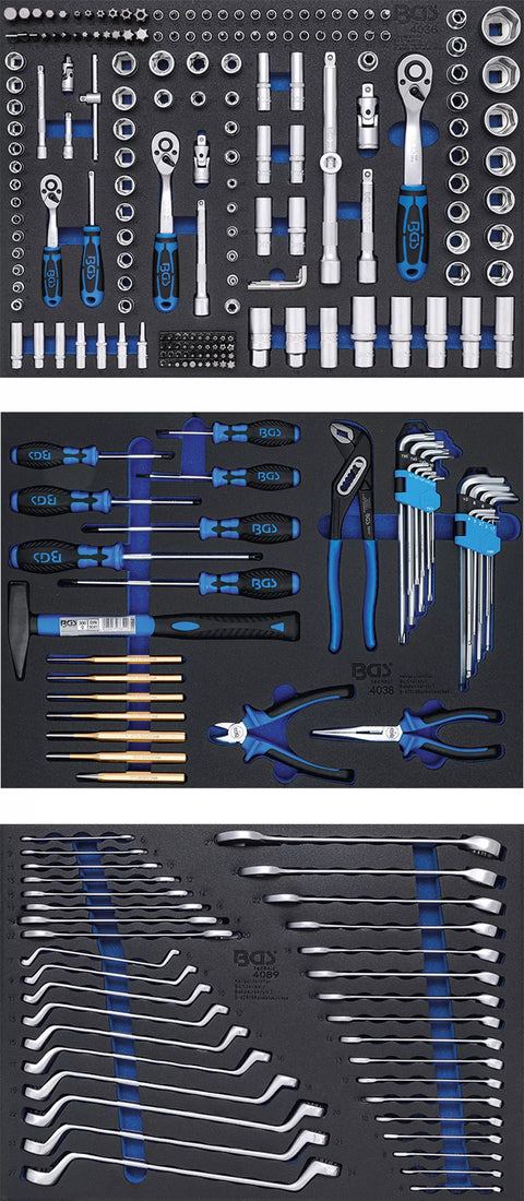 Darbnīcas ratiņi BGS Technic / 7 atvilktnes / ar 263 instrumentiem BGS TECHNIC MOTOVEIKALS 21