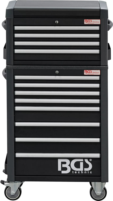 Darbnīcas ratiņi Pro Standard Max / 12 atvilktnes / ar 263 instrumentiem BGS TECHNIC MOTOVEIKALS 21