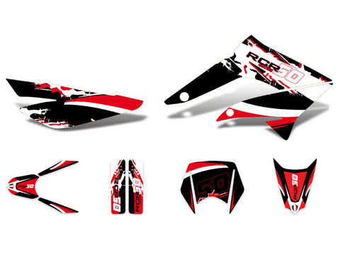 decal set black-white-red matt for Gilera RCR 11-17 DIVERSE / IMPORT MOTOVEIKALS 21