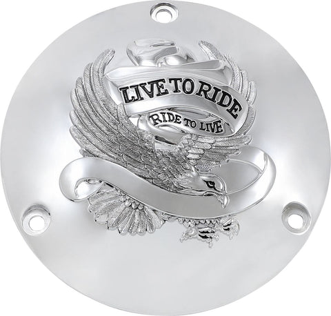 Derby Cover Ltr 3-H Chr DRAG SPECIALTIES DRAG SPECIALTIES MOTOVEIKALS 21