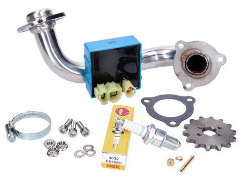 derestriction kit Premium / stainless steel manifold for Derbi Senda, Aprilia RX/SX, Gilera RCR, SMT 2018- (Euro4) 101 OCTANE MOTOVEIKALS 21