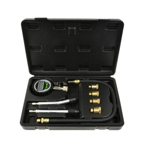 Digitālais kompresijas mērinstruments 0 - 14 bar / 4 adapteri GEKO MOTOVEIKALS 21