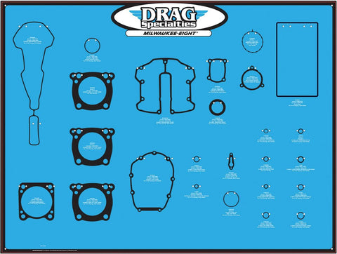 Display Board Gasket M8 Motor DRAG SPECIALTIES DRAG SPECIALTIES MOTOVEIKALS 21