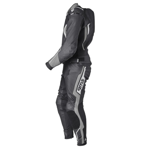 Divdaļīgais ādas kombinezons GMS GR-1 black / grey / white 48H GMS MOTOVEIKALS 21