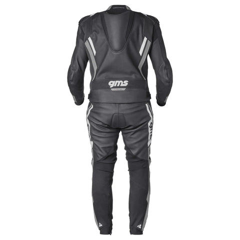 Divdaļīgais ādas kombinezons GMS GR-1 black / grey / white 48H GMS MOTOVEIKALS 21
