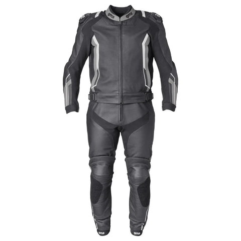 Divdaļīgais ādas kombinezons GMS GR-1 black / grey / white 48H GMS MOTOVEIKALS 21