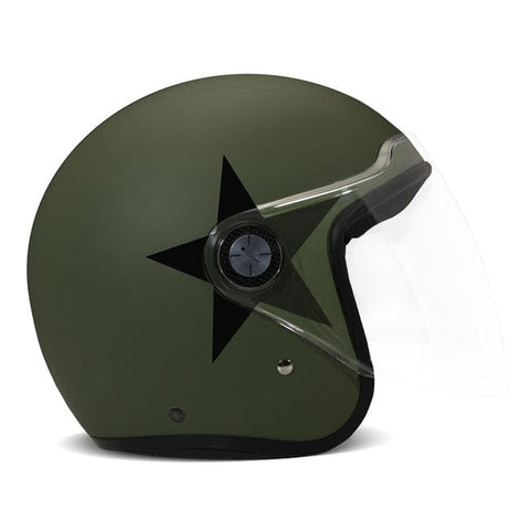 DMD P1 Jet helmet Star Green DMD MOTOVEIKALS 21
