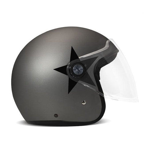 DMD P1 Jet helmet Star Grey DMD MOTOVEIKALS 21