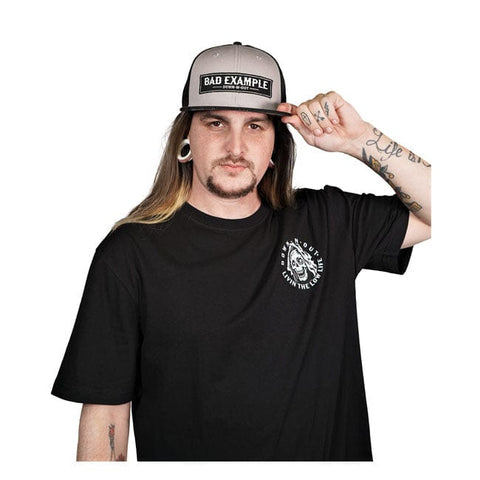 Down-n-Out Bad Example snapback cap grey/black DOWN-N-OUT MOTOVEIKALS 21