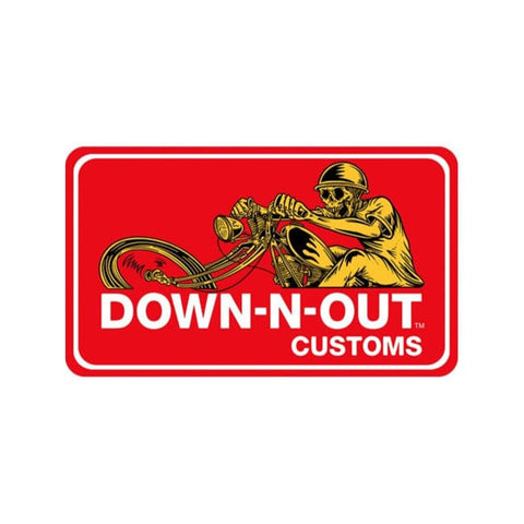 Down-n-Out Chopper sticker DOWN-N-OUT MOTOVEIKALS 21