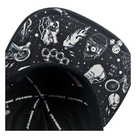 Down-N-Out Flat bill cap DOWN-N-OUT MOTOVEIKALS 21