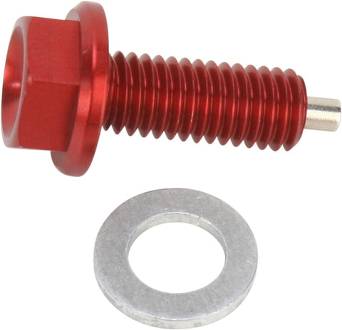 Drain Plug Magnetic Red MOOSE RACING HARD-PARTS MOOSE RACING MOTOVEIKALS 21