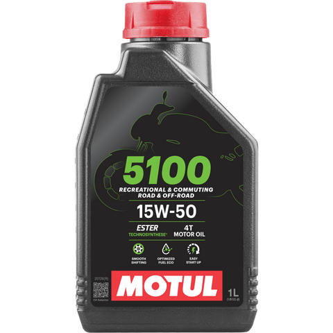 Eļļa MOTUL 5100 4T 15W50 1L MOTUL MOTOVEIKALS 21