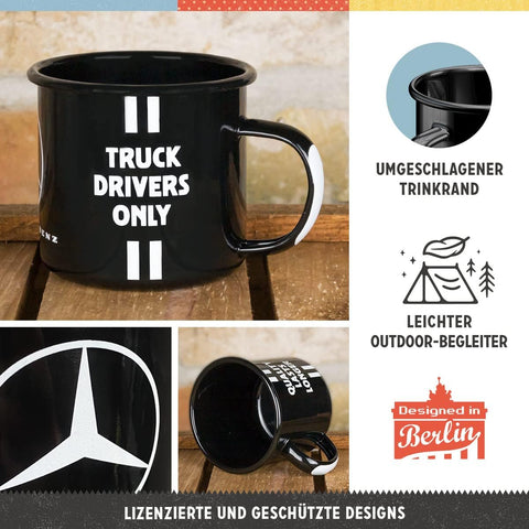 Emaljēta krūzīte Daimler Truck Drivers Only 360ml NOSTALGIC ART MOTOVEIKALS 21