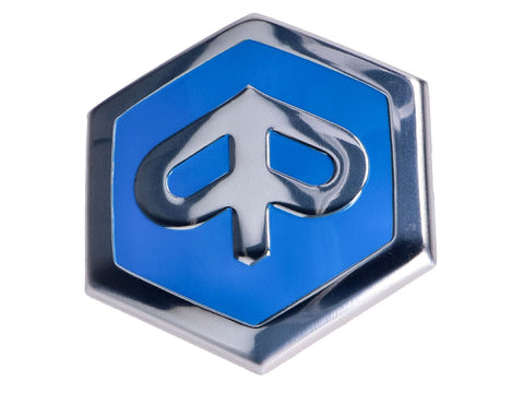 emblem / badge Piaggio hexagonal 42x48mm to plug for Piaggio Beverly, Carnaby, X7, X8, X10 CIF MOTOVEIKALS 21