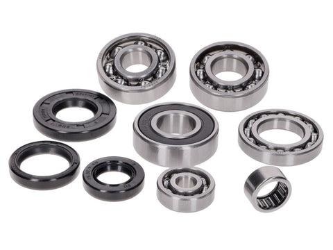 engine bearing set w/ oil seals for Vespa Smallframe 19mm 50, S, N, R, L, Special, Elestart, PK, 80, 90, 125 OEM STANDARD MOTOVEIKALS 21
