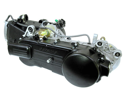 engine complete long version for rear drum brake, 835mm drive belt for GY6 125cc 152QMI 101 OCTANE MOTOVEIKALS 21