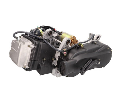 engine complete short version for rear drum brake, 743mm drive belt for GY6 125cc 152QMI 101 OCTANE MOTOVEIKALS 21