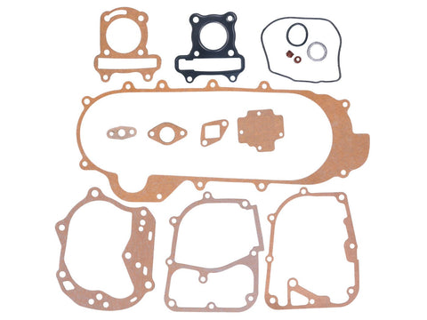 engine gasket set for 12" wheel, 729mm drive belt for GY6 50cc (short engine) 101 OCTANE MOTOVEIKALS 21