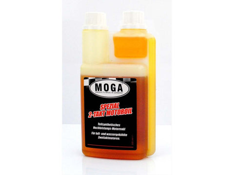 Engine oil MOGA 500ml 165mm high 90mm wide 45mm deep for moped mokick MOGA MOTOVEIKALS 21