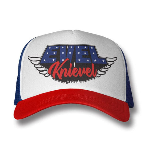 Evel Knievel - American Daredevil Trucker Cap EVEL KNIEVEL MOTOVEIKALS 21