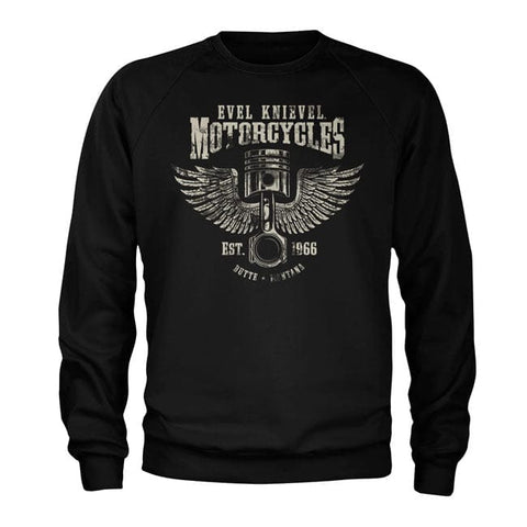 Evel Knievel Motorcycles sweatshirt black EVEL KNIEVEL MOTOVEIKALS 21