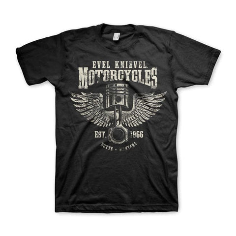Evel Knievel Motorcycles T-shirt black EVEL KNIEVEL MOTOVEIKALS 21