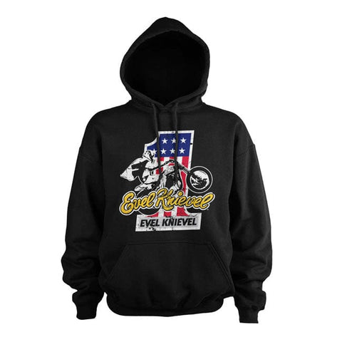 Evel Knievel No. 1 hoodie black EVEL KNIEVEL MOTOVEIKALS 21