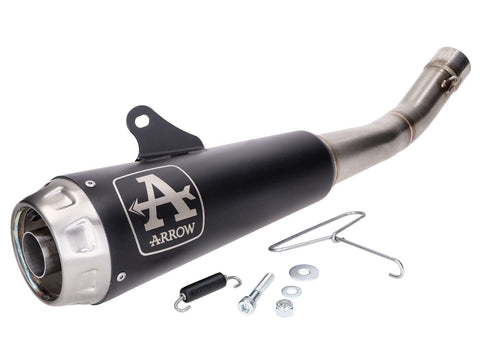 exhaust Arrow Pro-Race stainless steel black for Yamaha MT 125, YZF-R 125 4T Euro5 2020- ARROW AUSPUFF MOTOVEIKALS 21