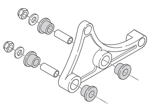 exhaust bracket Polini Evolution 50 TWD for Piaggio POLINI MOTOVEIKALS 21
