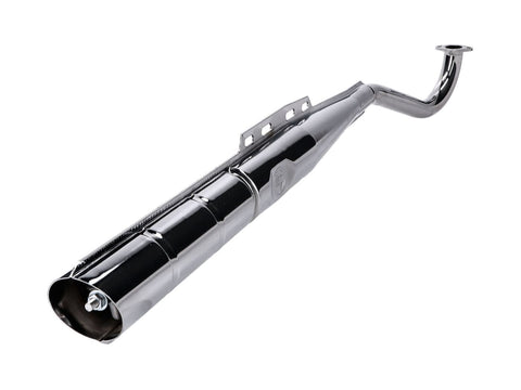 Exhaust chrome 28mm with logo for Puch Maxi OEM STANDARD MOTOVEIKALS 21