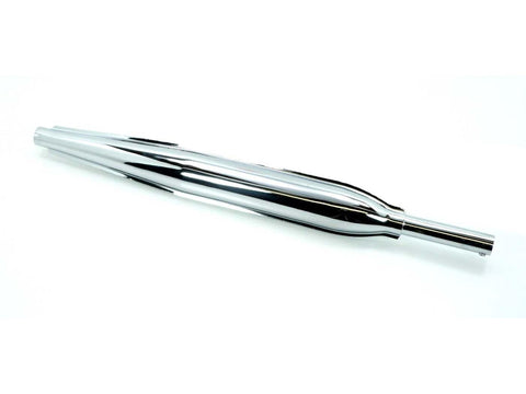 Exhaust cigar connection 26mm total length 620mm chrome for NSU Quickly moped DIVERSE / IMPORT MOTOVEIKALS 21