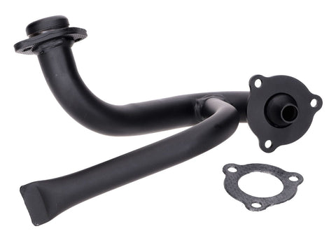exhaust manifold black w/ choke tube for Aprilia SX, RX, Derbi Senda, Gilera RCR, SMT OEM STANDARD MOTOVEIKALS 21