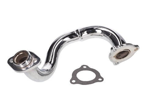 exhaust manifold chromed, unrestricted for Derbi Senda, Aprilia RX, SX, Gilera RCR, SMT 101 OCTANE MOTOVEIKALS 21