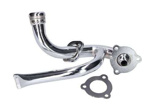 exhaust manifold chromed w/ choke tube for Aprilia SX, RX, Derbi Senda, Gilera RCR, SMT OEM STANDARD MOTOVEIKALS 21