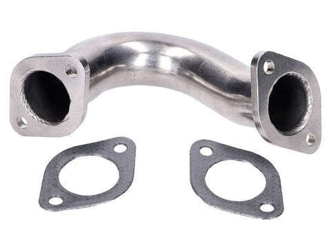 exhaust manifold stainless steel unrestricted 35mm for Gilera Runner, Piaggio Hexagon, TPH, SKR, Italjet Dragster 125-180 2-stroke = 50156 101 OCTANE MOTOVEIKALS 21