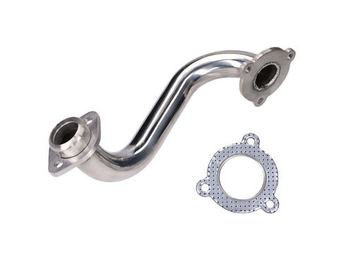 exhaust manifold stainless steel, unrestricted for Aprilia SX, RX, Derbi Senda, DRD, X-Treme, SM, Gilera RCR, SMT 101 OCTANE MOTOVEIKALS 21