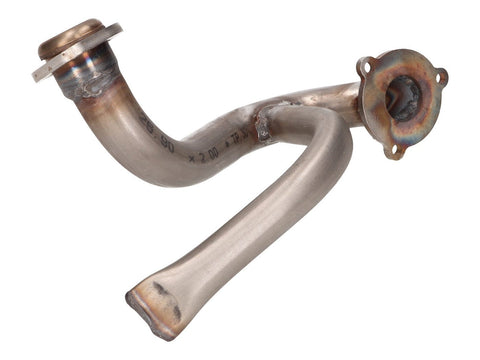 exhaust manifold stainless steel w/ choke tube mock, unrestricted for Aprilia SX, RX, Derbi Senda, DRD, X-Treme, SM, Gilera RCR, SMT 101 OCTANE MOTOVEIKALS 21